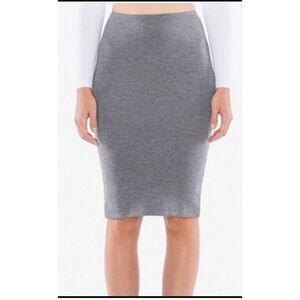 American Apparel ponte mid length pencil skirt